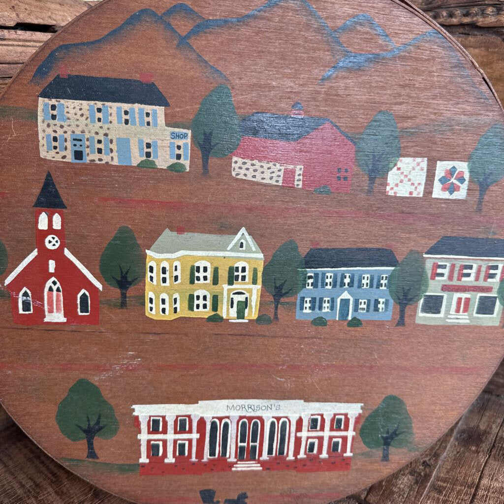 VTG ROUND BENT WOOD CHEESE BOX