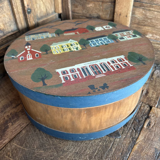 VTG ROUND BENT WOOD CHEESE BOX