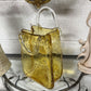 BUBBLE ART GLASS HANDBAG VASE