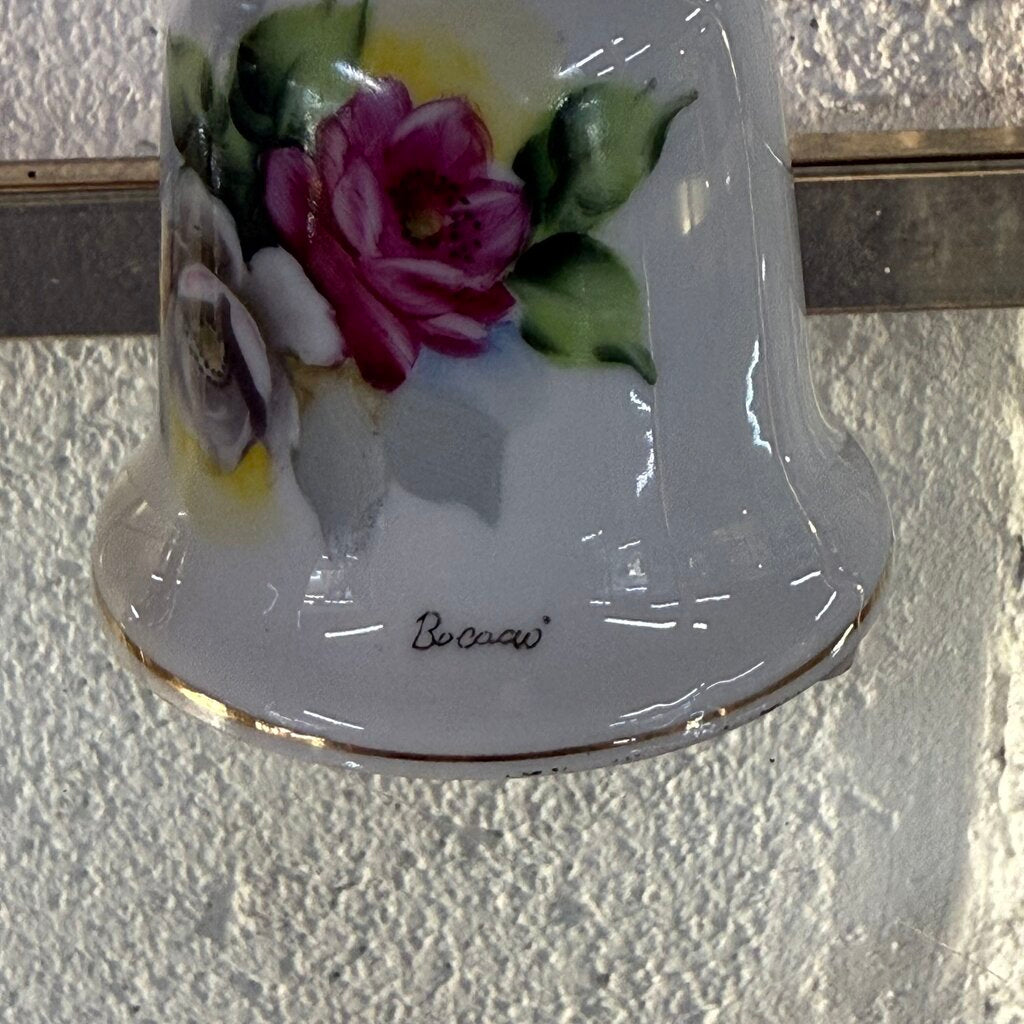 Pair Porcelain Bell Candleholders