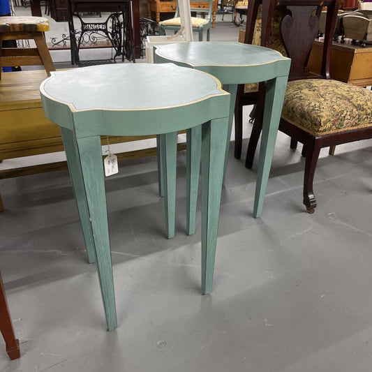 HAND-PAINTED ACCENT TABLES (SET OF 2)