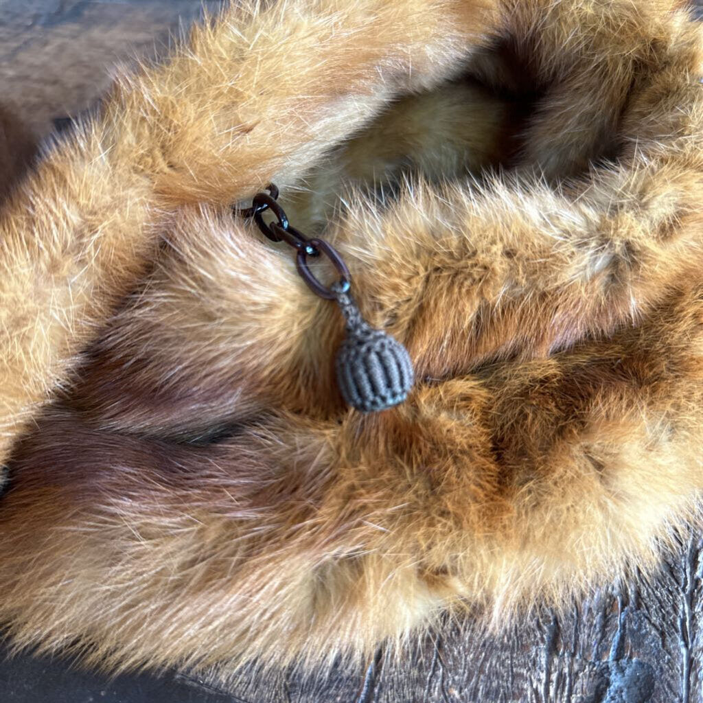 antique Fox fur trim