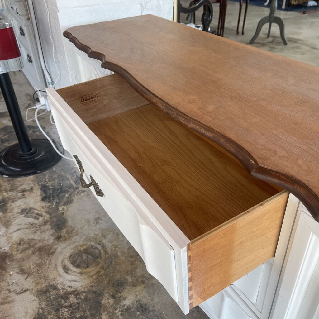 BASSET WHITE FRENCH PROVINCIAL BUFFET