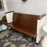 FINISHED SOLID WOOD CHURCH PEW 59.5 INCHES LONG