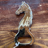 SHERIDAN CHROME HORSE BOTTLE OPENER