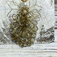 VTG FOLK ART PEARL ANGEL BROOCH