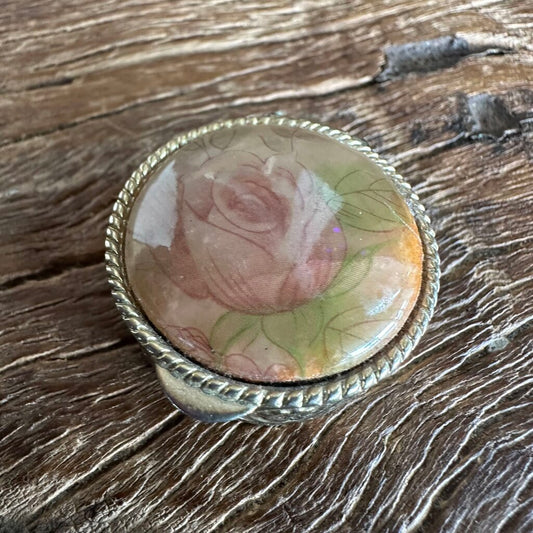 Vtg Small Round Milkaway Pill Box