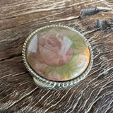 Vtg Small Round Milkaway Pill Box