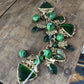 VINTAGE 1950S GREEN STONE BRACELET
