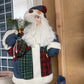 STANDING SANTA WITH PLAID COAT