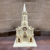 1950'S RAYLITE MUSICAL/LIGHTED CHURCH