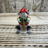 Baseball Snowman Ornament