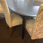 BASSETT FURNITURE DINING TABLE WITH 6 CHAIRS AND LEAF