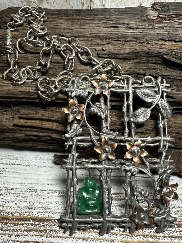 VTG LG CAGED BUDDAH NECKLACE