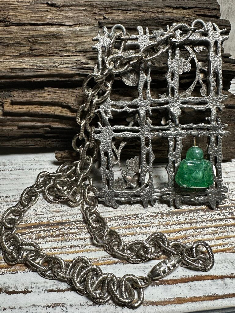 VTG LG CAGED BUDDAH NECKLACE