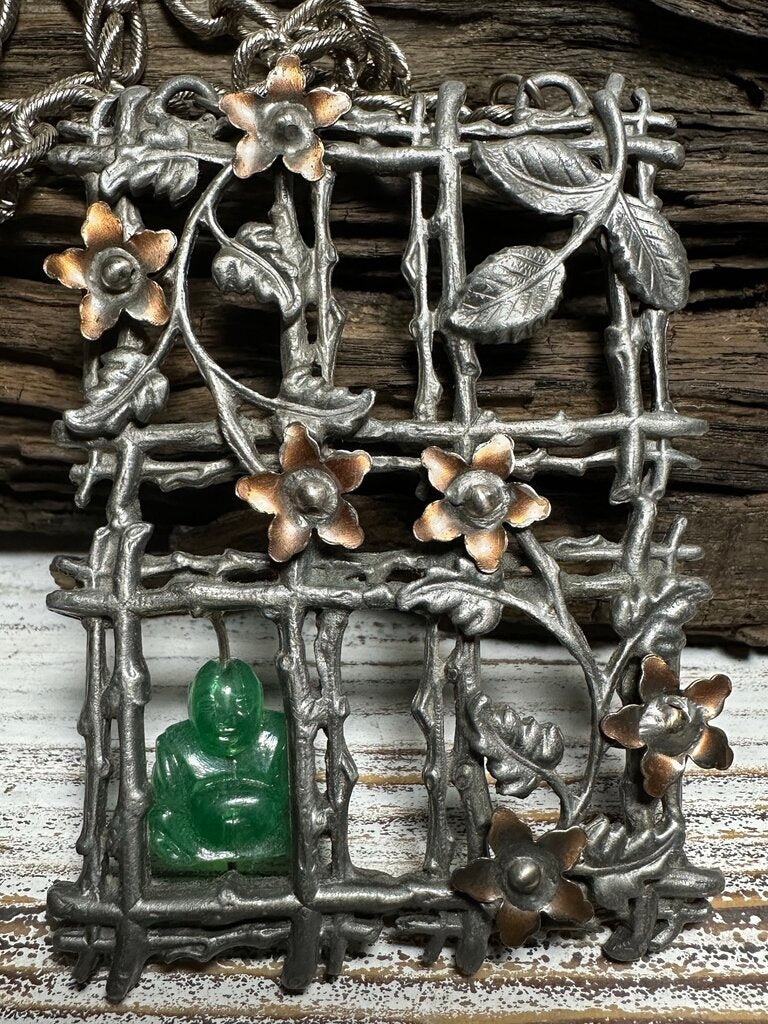 VTG LG CAGED BUDDAH NECKLACE