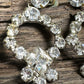 VTG SCREW BACK RHINESTONE EARRINGS