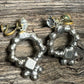 VTG SCREW BACK RHINESTONE EARRINGS