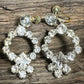 VTG SCREW BACK RHINESTONE EARRINGS