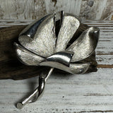 VTG ART NOUVEAU SILVERTONE BROOCH