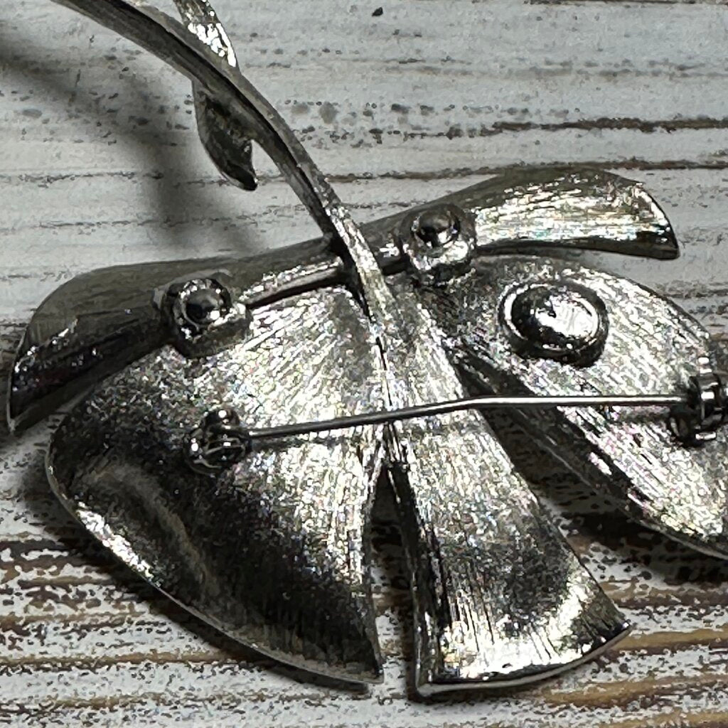 VTG ART NOUVEAU SILVERTONE BROOCH