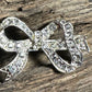 VTG SILVERTONE RHINESTONE BROOCH