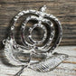 VTG SARAH COVENTRY SILVERTONE APPLE BROOCH