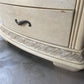 White Stone Top Three Drawer Nighstand