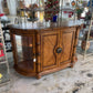 Bow Front Sideboard w/Glass Doors