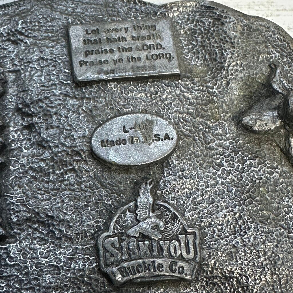 Praise the Lord Pewter Belt Buckle