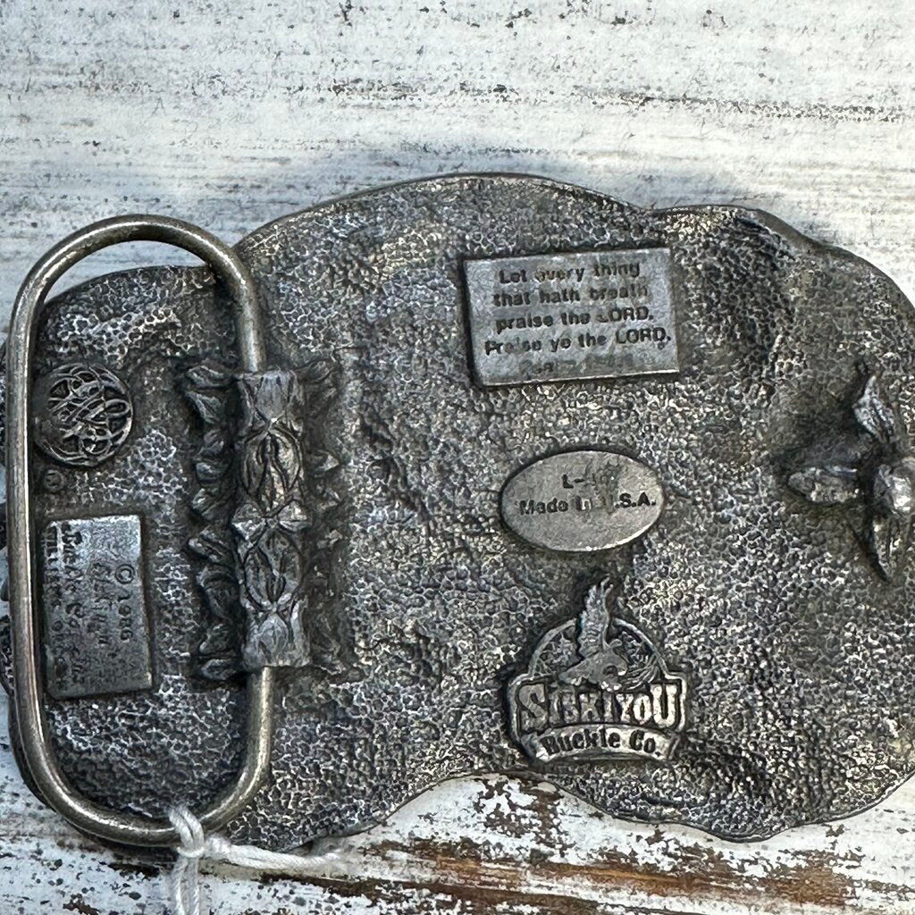 Praise the Lord Pewter Belt Buckle
