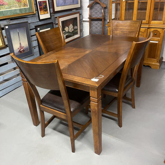 Dining Table Set with Four Chairs
