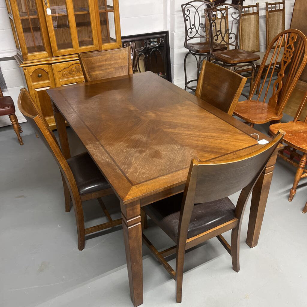 Dining Table Set with Four Chairs