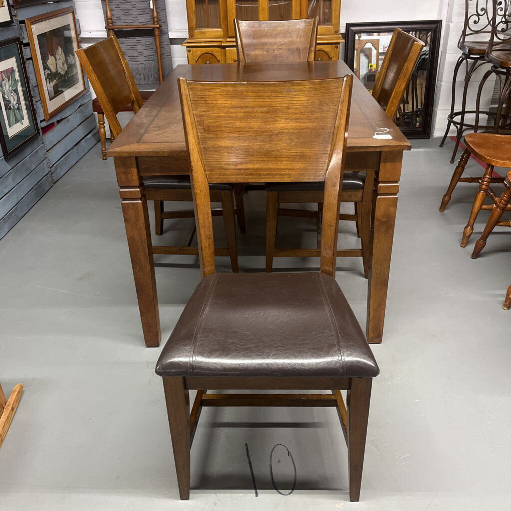 Dining Table Set with Four Chairs
