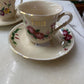 4 pc Small Cup & Saucer Set 2 + 2