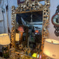 Heavy Goldtone mirror
