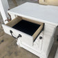 Pair of White Farmhouse Nightstands