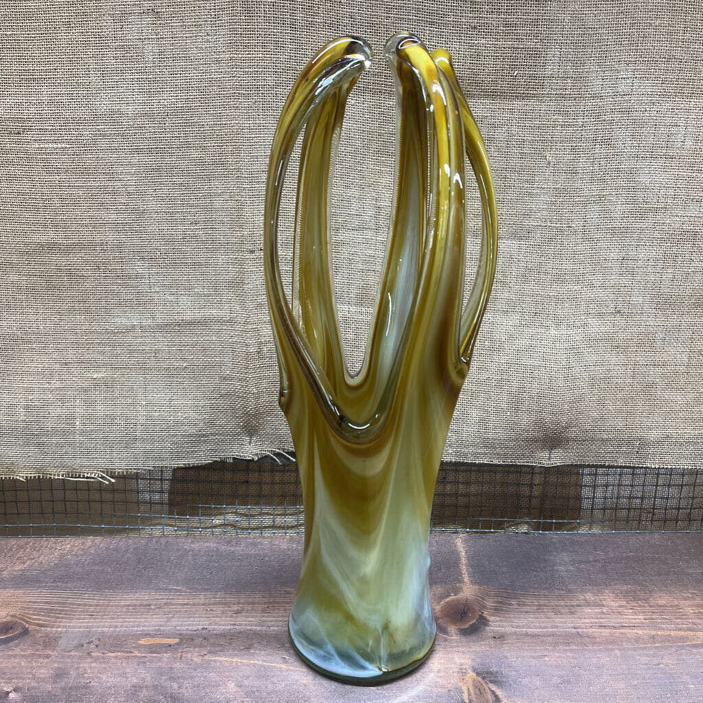 Glass Swung Vase 5 Finger #210