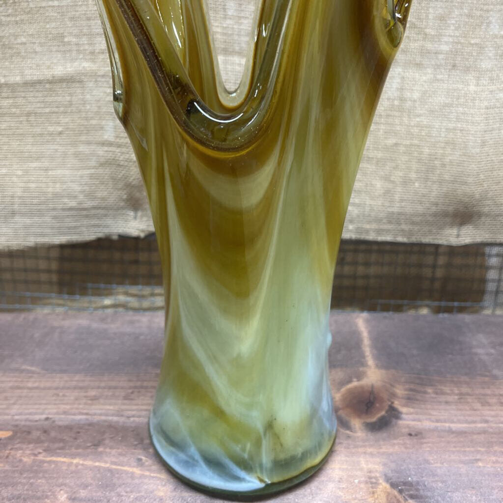 Glass Swung Vase 5 Finger #210