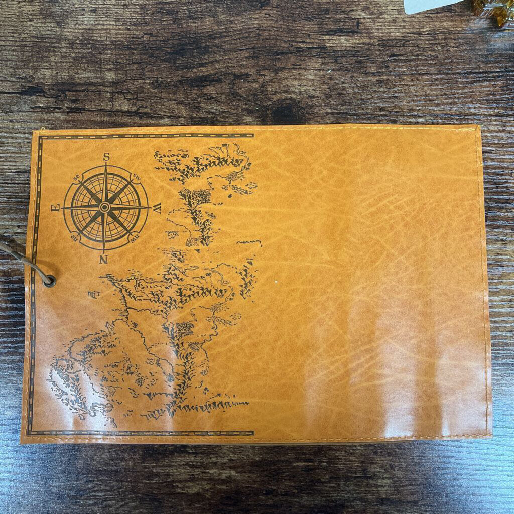 Faux Brown Leather Rollup Pencil/Pen or Brush Case #211