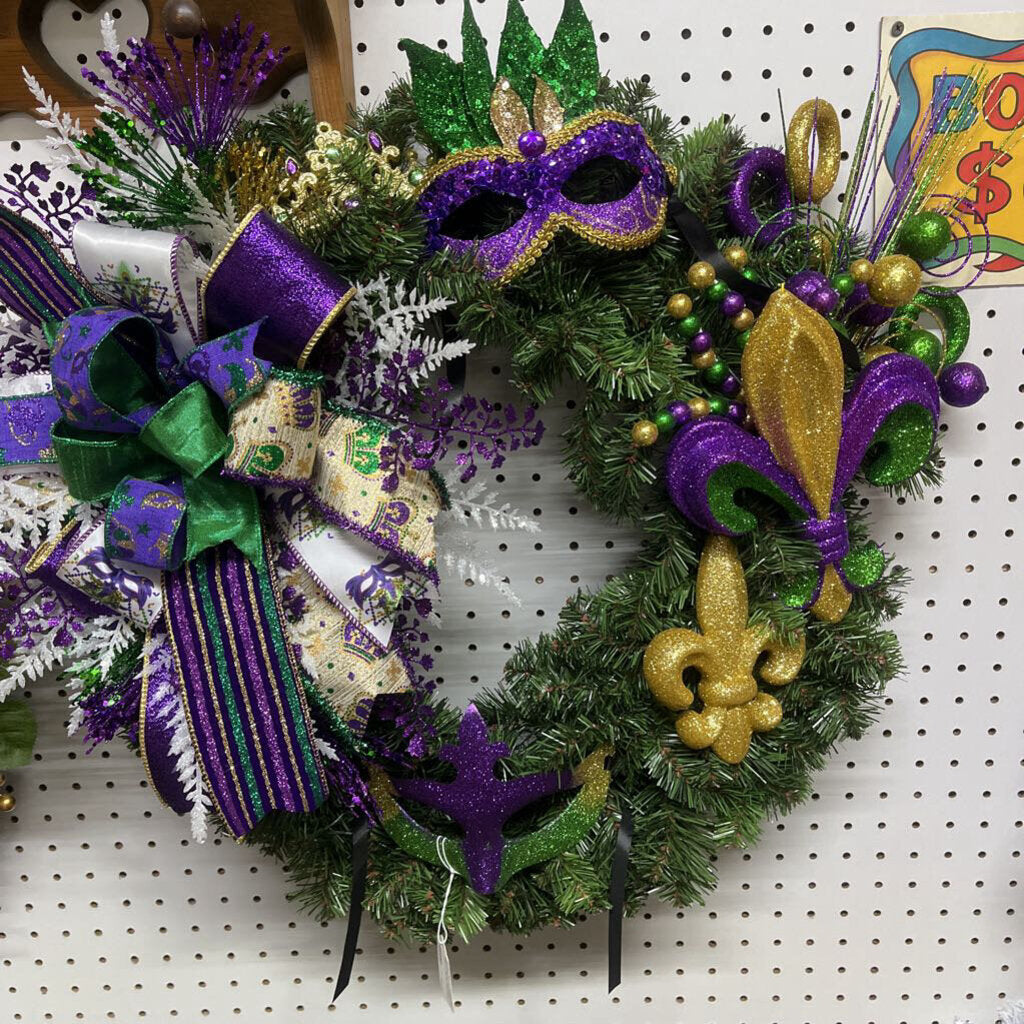 MARDI GRAS WREATH