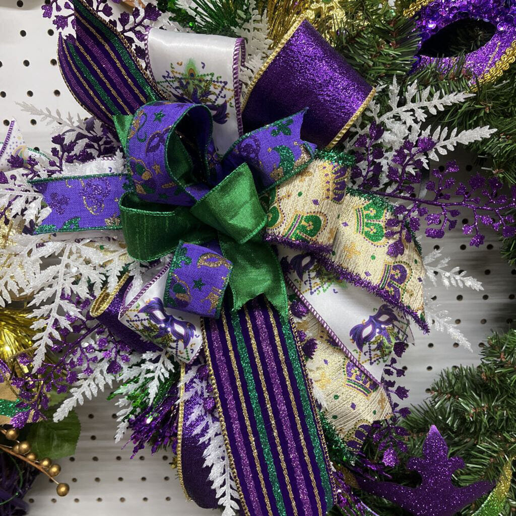 MARDI GRAS WREATH