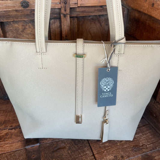 NEW VINCE CAMUTO LEILA SAND HANDBAG