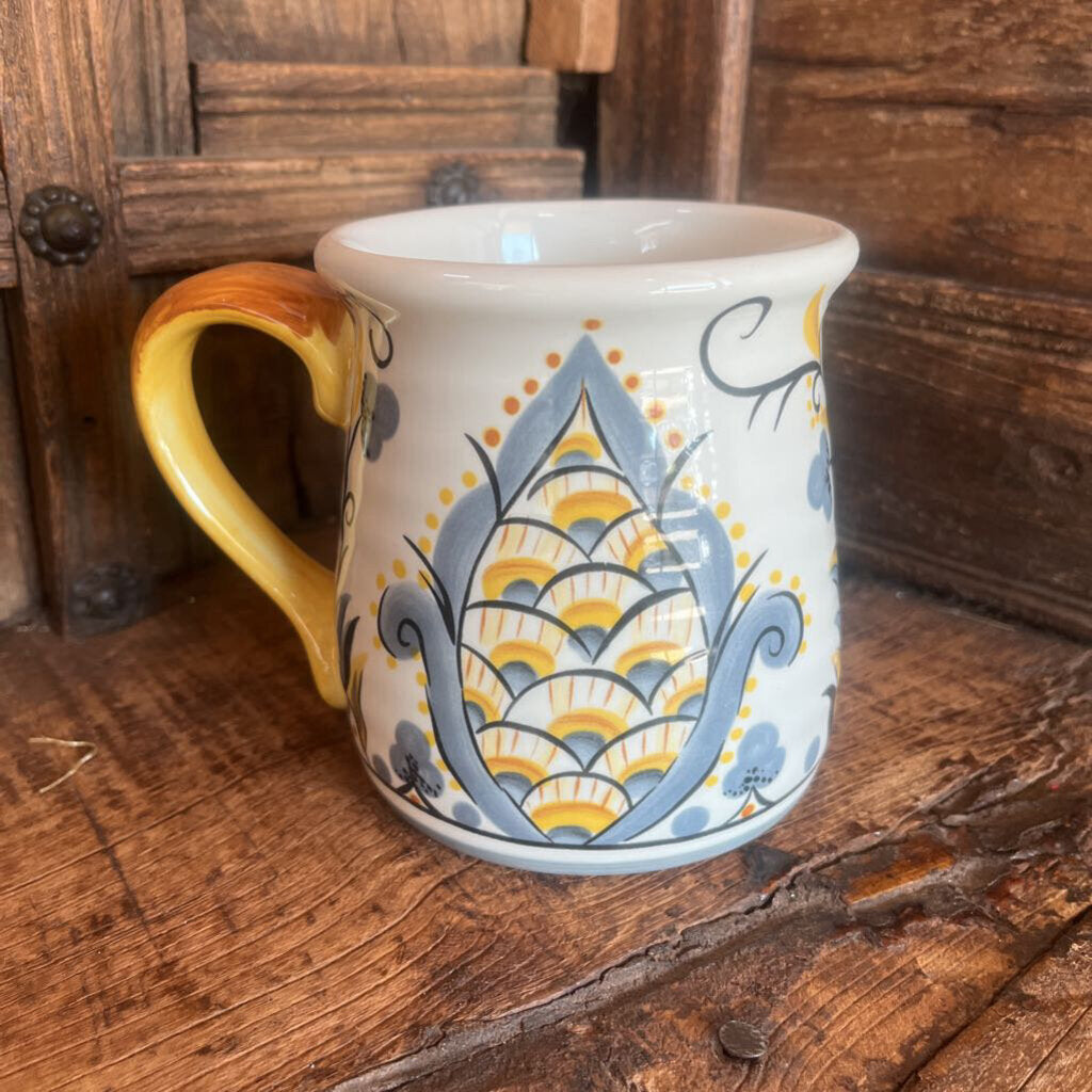 Large Pier One Earthenware Yellow Mug
