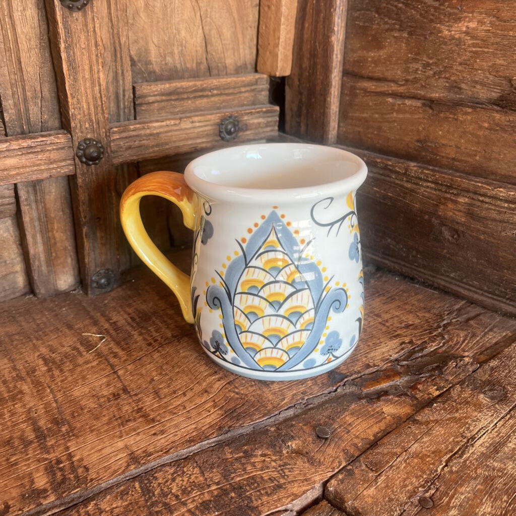 Large Pier One Earthenware Yellow Mug