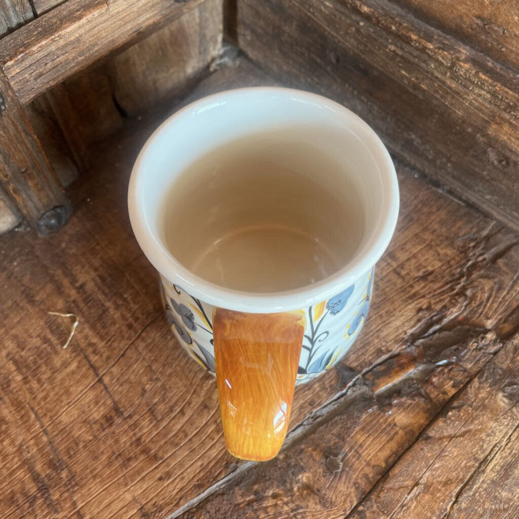 Large Pier One Earthenware Yellow Mug