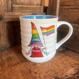 Love Wins Rainbow Gnome Flag Mug