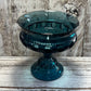 RIVERA BLUE COLONY39 THUMBPRINT CANDY DISH W/LID