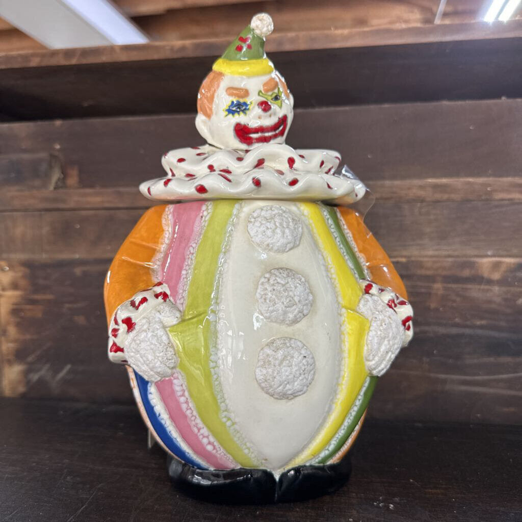 OLD CLOWN COOKIE JAR
