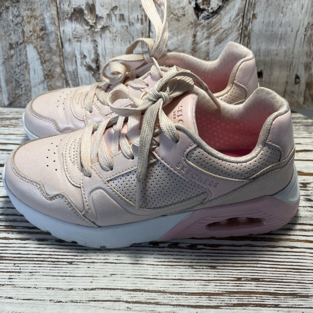 GIRLS SKECHERS PINK SNEAKERS SZ 2